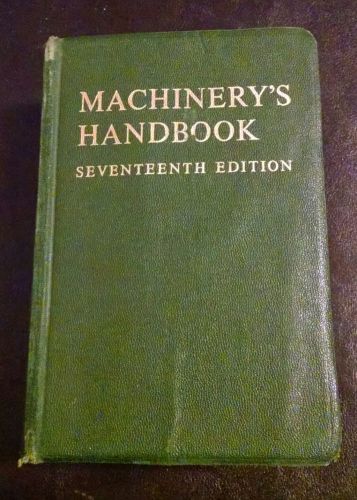 Machinery&#039;s handbook leather bound 17th edition book for sale