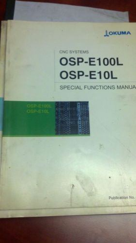 Okuma OSP-E100L Special Functions Manual Pub No. 4282-E