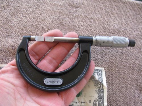 Starrett 486 0-1&#034; blade micrometer tool  usa for sale