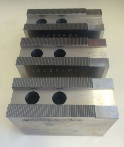 Ho-8300f lathe chuck steel soft jaws set of 3 for sale
