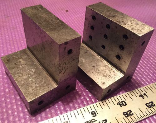 MACHINIST WATCHMAKERS JEWELERS LATHE TOOLS TWO SMALL SIZE ANGLE BLOCKS