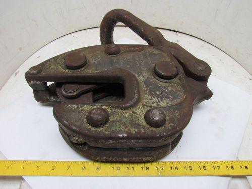 Merrill bros no 77gs 7 ton 1400lb wll plate lifting clamp 1/2-2&#034; grip capacity for sale
