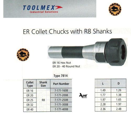 Bison collet chuck er-32 + wrench fits r8 bridgeport for sale