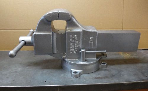 Vintage columbian no. 606 m2 swivel base heavy duty 6&#034; jaws bench vise u.s.a. for sale