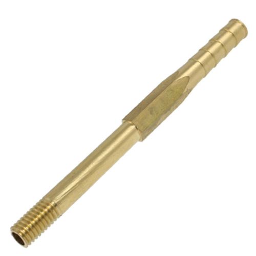 6.7&#034; long brass straight barb fitting nipple for 23/64&#034; air water oil hose for sale