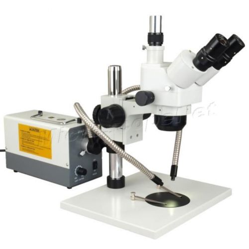 Stereo Microscope Trinocular Zoom 5X-80X+0.5X Barlow+150W Dual Head Cold Light