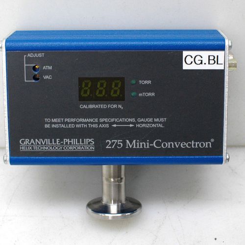 Granville-phillips 275 mini-convectron digital vacuum gauge nw16kf 275922 used for sale