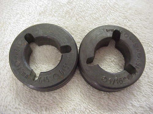 2 Miller Drive Rolls .045 and 1/16 (.045-1/16) Wire VK Groove 238688