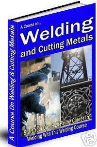 Learn how to weld - stick tig mig flux arc welding information ebook on cd for sale
