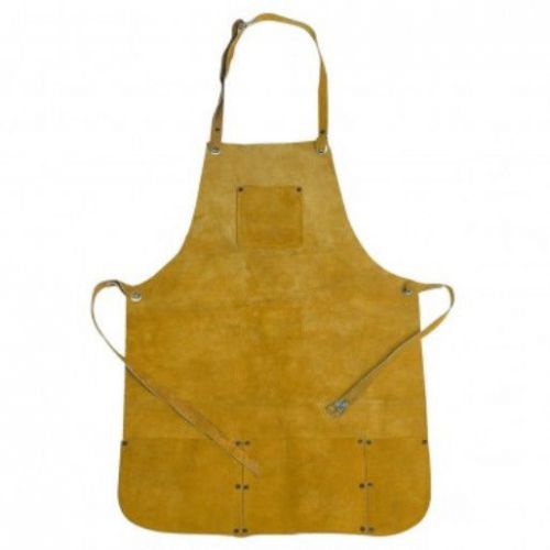Split Leather Welding Apron Protective Clothing  With Pockets Gardening Welder