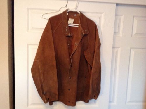Vintage suede Leather Welder’s Jacket Coat Size XL