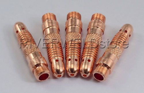 10n3x 5/64&#034; tig collet bodies fit tig welding torch db sr wp 17 18 26 series,5pk for sale