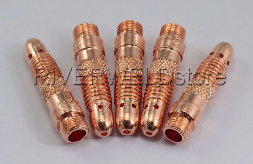 10N3X 5/64&#034; TIG Collet Bodies FIT TIG Welding Torch DB SR WP 17 18 26 Series,5PK