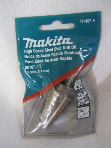 MAKITA 711497-A made in USA high speed steel step drill bit 9/16