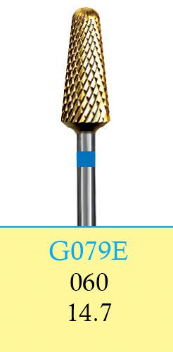 Dental Lab Carbide Cutters-HP Shank (44.5 mm)-G079E/060 (8357)-Cross Cut(2 Burs)