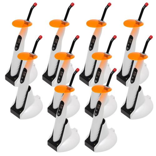 ?us stocked?10 pc dental wireless cordless led curing light led-b style big sale for sale