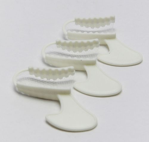 Dental Bite Registration Disposable Impression Trays Posterior Box of 35 - White