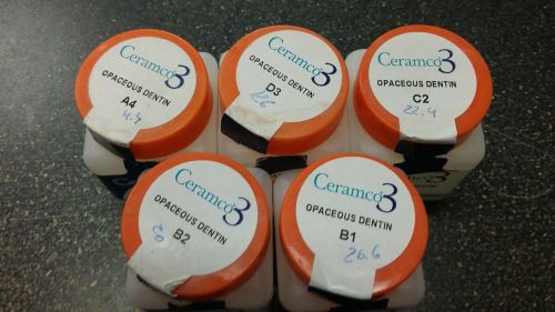 Ceramco 3 Opaceous Dentin A4, B1, B2, C2, D3