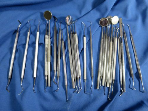 Lot of 25 Dental Instruments. Miltex, Patterson, Premier and other brands.