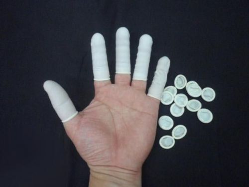 2 box latex finger cot covers sleeves approved for dental medical use best sale for sale