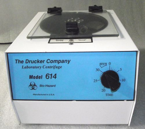 Drucker co. laboratory centrifuge model 614 / 614l complete / 4 monthwarranty for sale