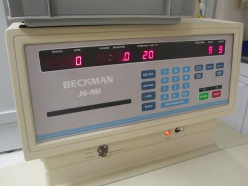 Beckman coulter j6-mi refrigerated centrifuge /js-4.2 (6 liter) rotor /4 mo wrty for sale