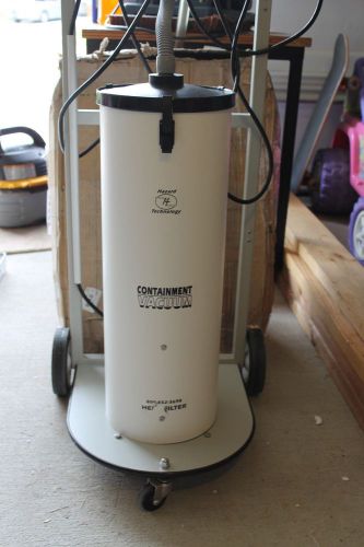 Hazard technologies hepa filtered containment vacuum with extras for sale
