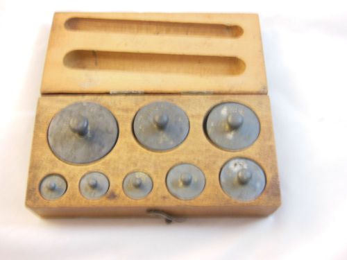 Vintage Weight Set ~ DK Weights ~ Original Wood Box