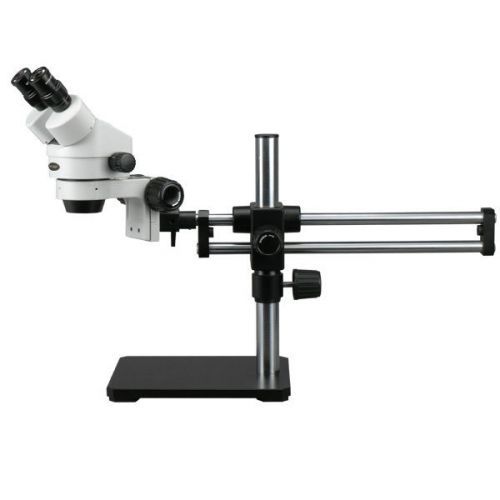 7x-90x binocular stereo microscope on ball bearing boom stand for sale