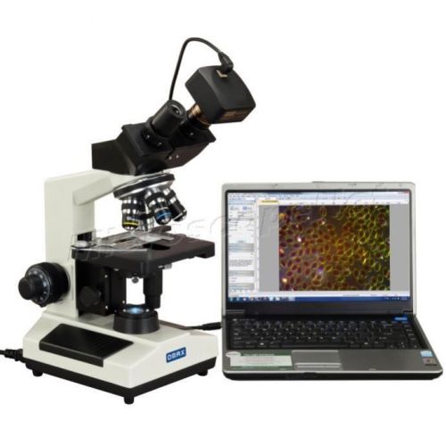 40X-2000X Advanced Oil Darkfield LED Compound Binocular Microscope w 14MP Camera