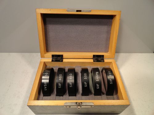 Carl Zeiss Jena set of metalinterference filters - 6 units,? 50mm.