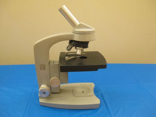 AO Spencer  Microscope with three Objectives (3.5x, 10X, 43X)
