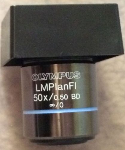 Olympus umplfl 50xbd brightfield/darkfield microscope objective lens for sale