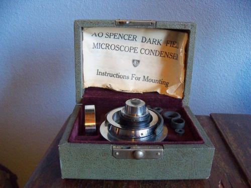 Ao spencer dark field microscope condenser to fit bausch and lomb spencer scopes for sale