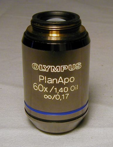 Olympus PlanApo 60x/1.40 (oil) inf/0.17, excellent condition.