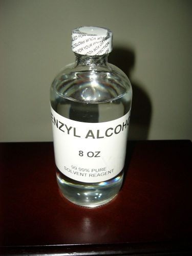 Benzyl alcohol 8 oz glass bottle 99.99% pure for sale