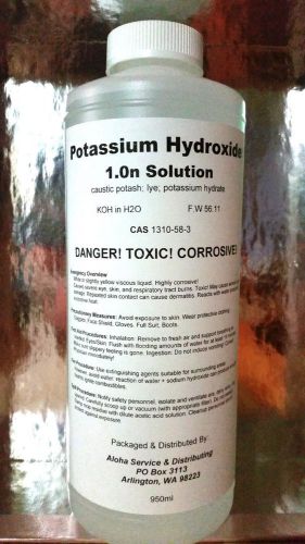 Potassium hydroxide 1.0n  950ml poly bottle reagent for sale