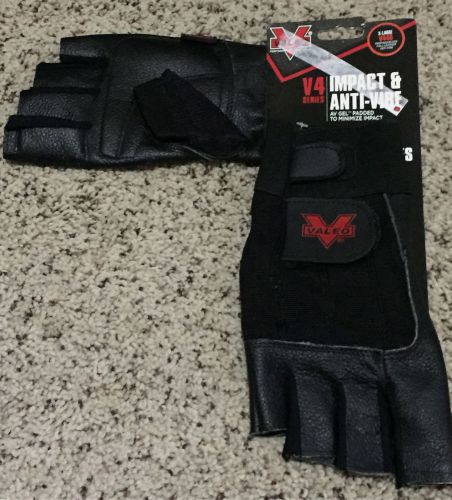 V440-xl valeo black pro fingerless full leather anti-vibration glove(1 pair) for sale
