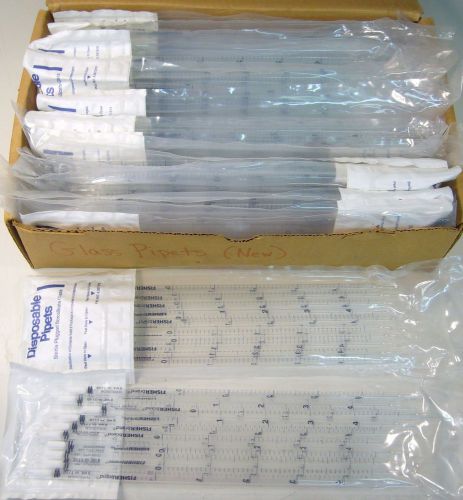 Lot of 240 Fisherbrand Disposable Borosilicate Pipettes 5ml x.1 -13-678-25D