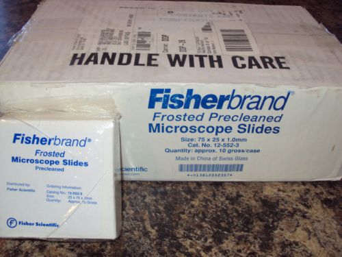 FisherBrand Frosted Microscope Slides 1 Box 25x75x1
