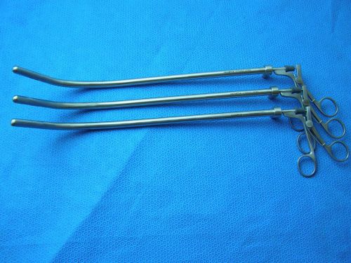 Olympus Laparoscopic Rigid 10mm CURVED Shaft Cup Forceps A5584 Lot Of 3