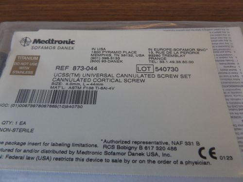 Medtronic 873-044  4.0mm x 44mm  bone screw for sale
