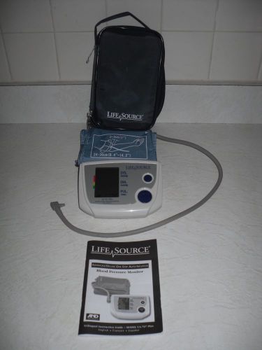 A&amp;D A D LIFE SOURCE LIFESOURCE BLOOD PRESSURE MONITOR UA-767 PLUS ARM LARGE NEW