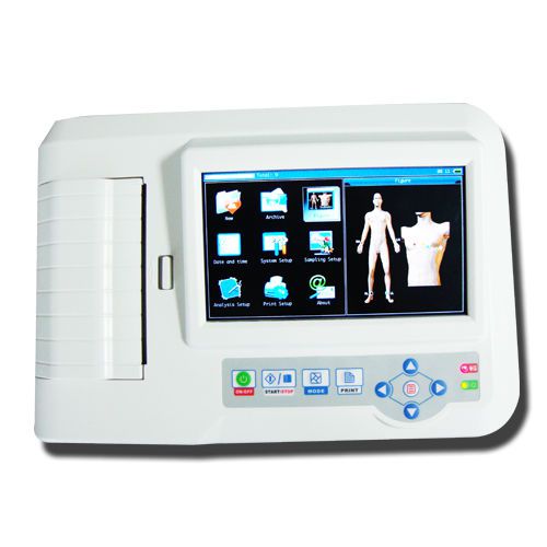 Portable digital 6-channel electrocardiograph ecg machine ekg machine for sale