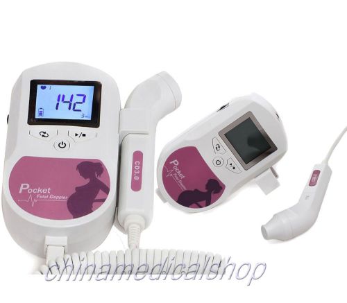 HOT Vascular Fetal Doppler Monitor with 8MHZ Vascular Probe+ 3MHZ Probe+free gel