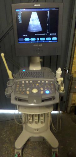 Siemens Acuson X300 Ultrasound with 3 probes VF13-5  EV9-4  CH5-2