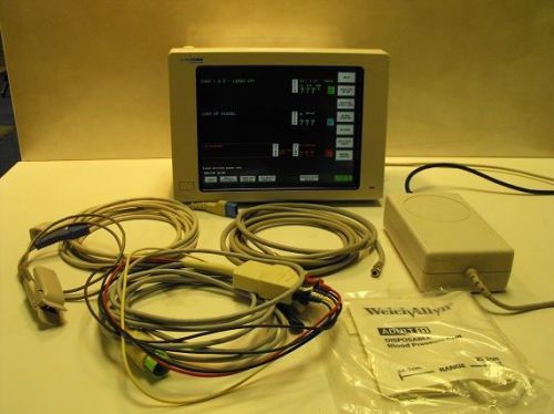 SPACELABS PATIENT MONITOR MODEL 90369 GOOD CONDITION WITH ECG AND NIBP CABLES