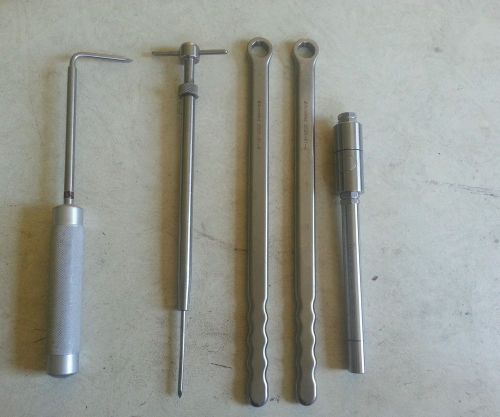 ACROMED ACRO-MED LOT OF 5 MEDICAL TOOLS SCREW CUTTER SURGICAL INSTRUMENTS DEPUY