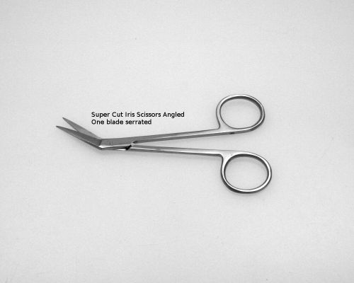 2 SUPER CUT IRIS SCISSORS ANGLED Surgical Instruments