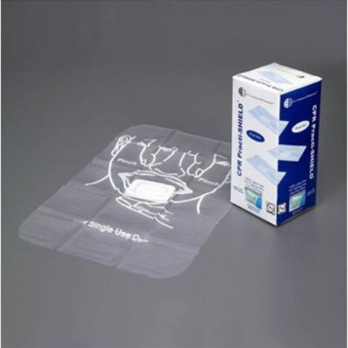 NEW Practi-Shield Manikin Practice CPR Face Barrier  Box/50